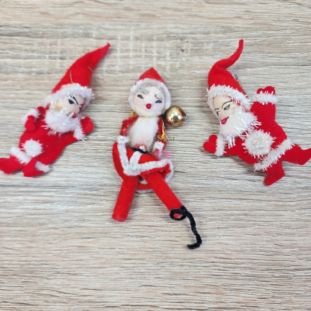 3 PIECE VINTAGE Santa Lot Made in Japan